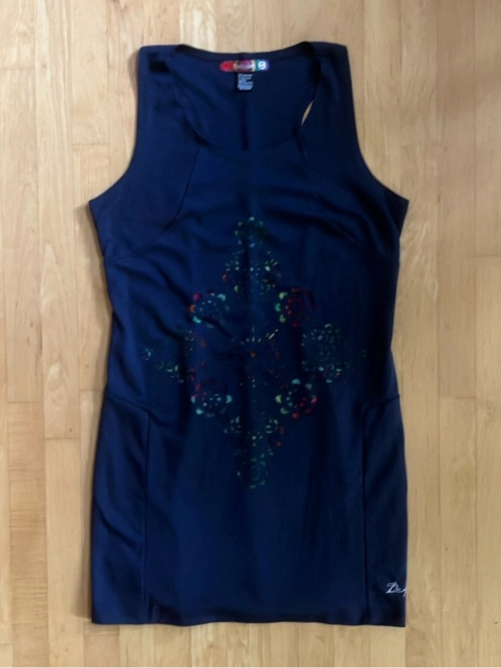 Desigual navy blue laser-cut dress size XL-XXL